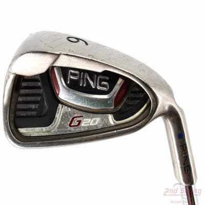 Ping G20 Single Iron 6 Iron Stock Steel Shaft Steel Stiff Right Handed Blue Dot 38.5in