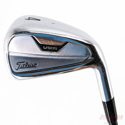 Titleist U-505 Utility Iron 4 Utility PX HZRDUS Smoke Black RDX 80 Graphite Stiff Right Handed 39.0in