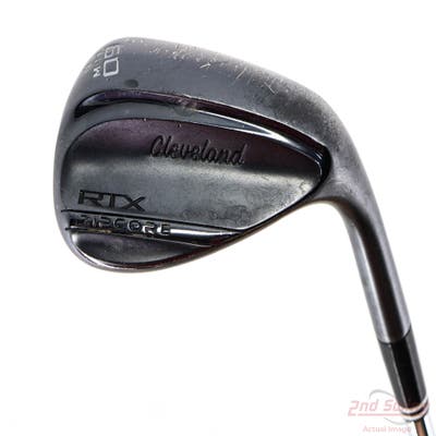 Cleveland RTX ZipCore Black Satin Wedge Lob LW 60° 6 Deg Bounce Dynamic Gold Spinner TI Steel Wedge Flex Right Handed 35.0in