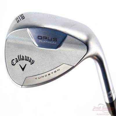 Callaway Opus Platinum Chrome Wedge Lob LW 58° 10 Deg Bounce S Grind Dynamic Gold Mid 115 Wedge Steel Wedge Flex Right Handed 35.0in