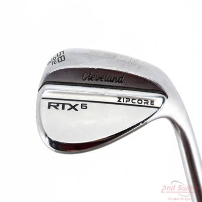 Cleveland RTX 6 ZipCore Tour Satin Wedge Lob LW 58° 6 Deg Bounce Low Nippon Pro Modus 3 115 Wedge Steel Wedge Flex Right Handed 36.0in