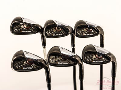 TaylorMade Burner 2.0 Iron Set 7-PW AW SW TM Superfast 65 Graphite Stiff Right Handed +1"