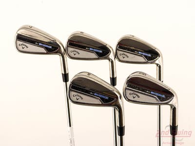 Callaway Paradym Ai Smoke Iron Set 7-GW FST KBS $-Taper Steel Regular Right Handed +1/2"