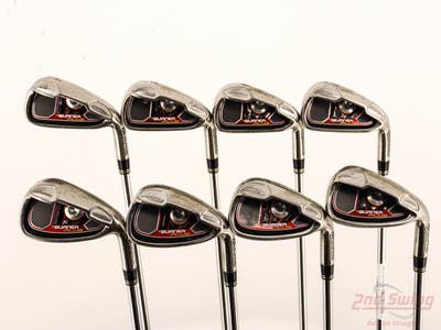 TaylorMade Burner Plus Iron Set 4-PW GW TM Burner Superfast 85 Steel Regular Right Handed +1/2"