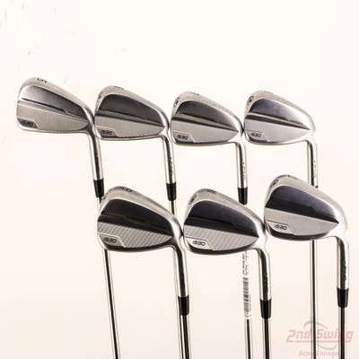 Ping i530 Iron Set 5-PW AW True Temper Dynamic Gold Mid 100 S300 Steel Stiff Right Handed Green Dot +1"
