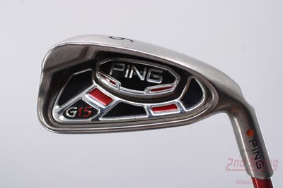 Ping G15 Single Iron 6 Iron Ping TFC 149I Graphite Senior Right Handed Brown Dot 37.5in