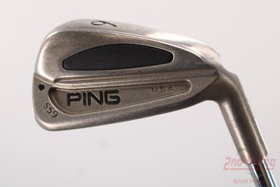 Ping S59 Single Iron 6 Iron Stock Steel Shaft Steel Stiff Right Handed Black Dot 38.0in