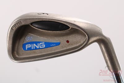 Ping G2 Single Iron 6 Iron Stock Steel Shaft Steel Stiff Right Handed Maroon Dot 39.0in