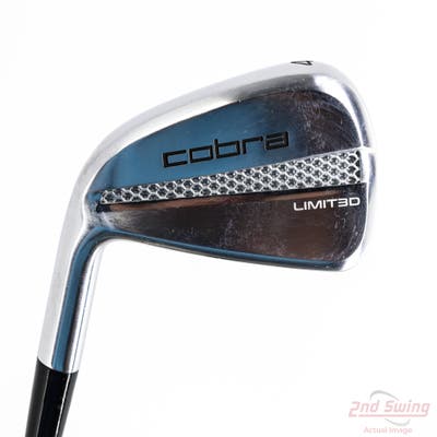 Cobra LIMIT3D Single Iron 4 Iron Stock Steel Shaft Steel X-Stiff Left Handed 38.75in