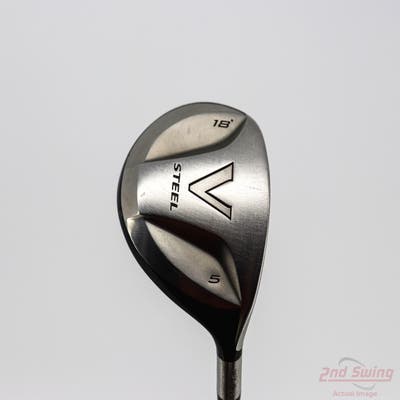 TaylorMade V Steel Fairway Wood 5 Wood 5W 18° TM M.A.S.2 Graphite Stiff Right Handed 43.25in