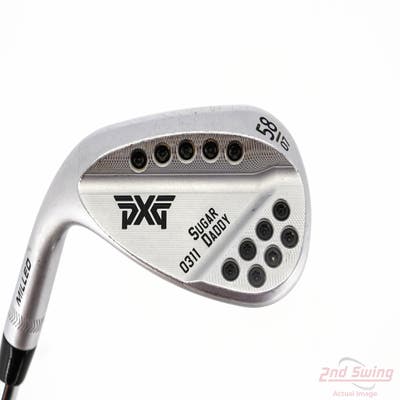 PXG 0311 Sugar Daddy Milled Chrome Wedge Lob LW 58° 7 Deg Bounce Project X LZ 6.5 Steel X-Stiff Left Handed 35.5in