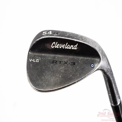 Cleveland RTX-3 Black Satin Wedge Sand SW 54° 8 Deg Bounce V-LG Stock Steel Shaft Steel Wedge Flex Right Handed 34.0in