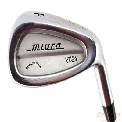 Miura Straight Neck CB-201 Forged Single Iron Pitching Wedge PW Stock Steel Shaft Steel Stiff Right Handed 35.75in