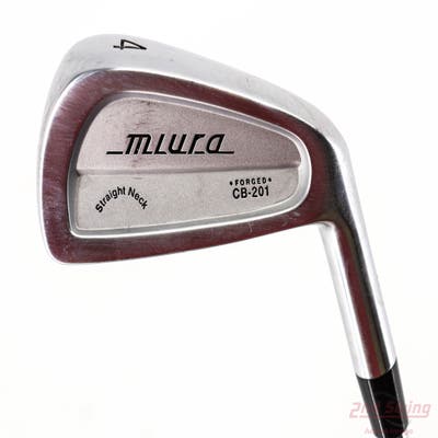 Miura Straight Neck CB-201 Forged Single Iron 4 Iron Stock Steel Shaft Steel Stiff Right Handed 38.75in