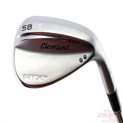 Cleveland RTX 4 Tour Satin Wedge Lob LW 58° 9 Deg Bounce Mid Dynamic Gold Tour Issue S400 Steel Stiff Right Handed 35.25in