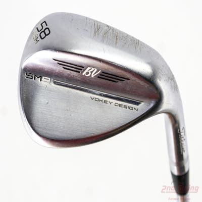 Titleist Vokey SM9 Tour Chrome Wedge Lob LW 58° 8 Deg Bounce M Grind True Temper Dynamic Gold S400 Steel Stiff Right Handed 35.5in