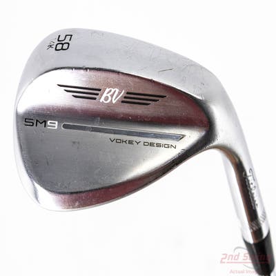Titleist Vokey SM9 Tour Chrome Wedge Lob LW 58° 14 Deg Bounce K Grind Titleist Vokey BV Steel Wedge Flex Right Handed 35.25in