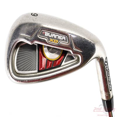 TaylorMade Burner XD Single Iron 9 Iron Stock Steel Shaft Steel Stiff Right Handed 36.25in