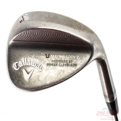 Callaway Mack Daddy 2 Slate Wedge Lob LW 58° 10 Deg Bounce S Grind Stock Steel Shaft Steel Wedge Flex Right Handed 35.25in
