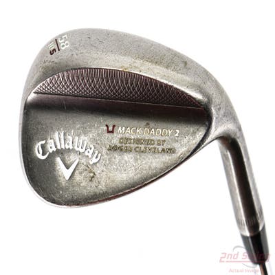 Callaway Mack Daddy 2 Slate Wedge Lob LW 58° 10 Deg Bounce S Grind Stock Steel Shaft Steel Wedge Flex Right Handed 35.25in