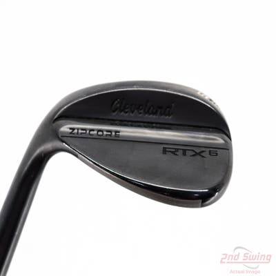 Cleveland RTX 6 ZipCore Black Satin Wedge Lob LW 58° 10 Deg Bounce Dynamic Gold Tour Issue S400 Steel Stiff Left Handed 36.0in