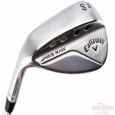 Callaway Jaws Raw Chrome Wedge Lob LW 60° 8 Deg Bounce Z Grind Dynamic Gold Spinner TI Steel Wedge Flex Left Handed 35.0in