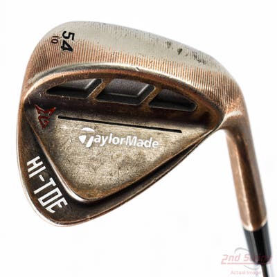 TaylorMade HI-TOE RAW Wedge Sand SW 54° 10 Deg Bounce Dynamic Gold Tour Issue S400 Steel Stiff Right Handed 35.5in