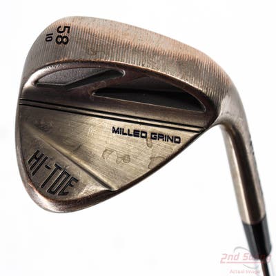 TaylorMade Milled Grind HI-TOE 3 Copper Wedge Lob LW 58° 10 Deg Bounce FST KBS Hi-Rev 2.0 115 Steel Wedge Flex Right Handed 35.0in