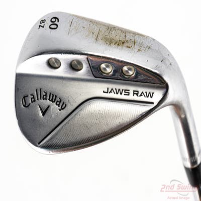 Callaway Jaws Raw Chrome Wedge Lob LW 60° 8 Deg Bounce Z Grind Dynamic Gold Spinner TI 115 Steel Wedge Flex Right Handed 35.0in