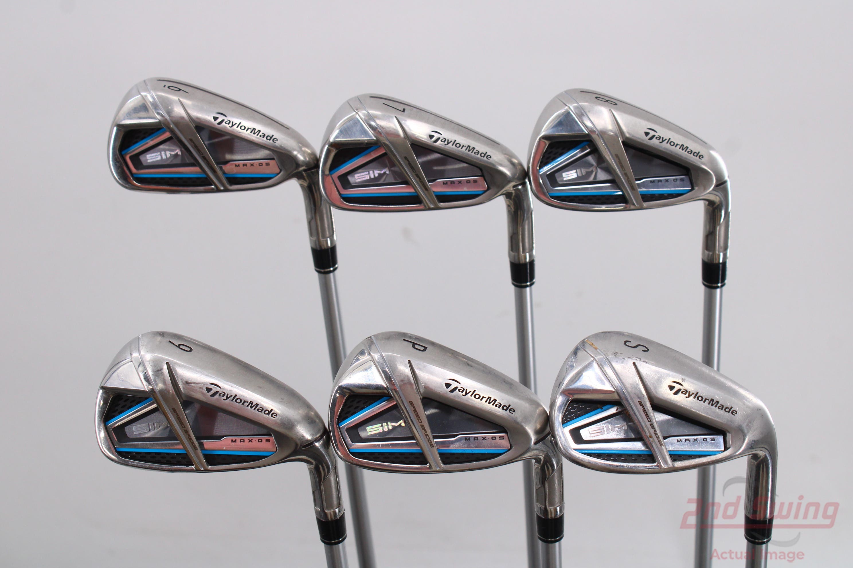 TaylorMade SIM MAX OS Iron Set 6PW SW TM Tuned Performance 45 Graphite