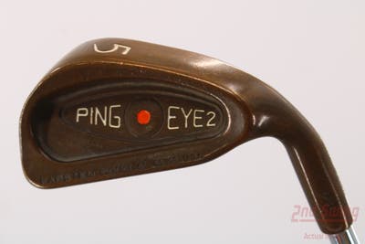 Ping Eye 2 Beryllium Copper Single Iron 5 Iron Ping Microtaper Steel Stiff Right Handed Orange Dot 37.5in