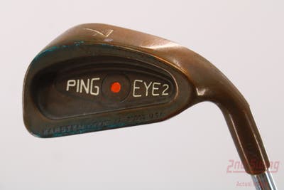 Ping Eye 2 Beryllium Copper Single Iron 7 Iron Ping Microtaper Steel Stiff Right Handed Orange Dot 36.5in