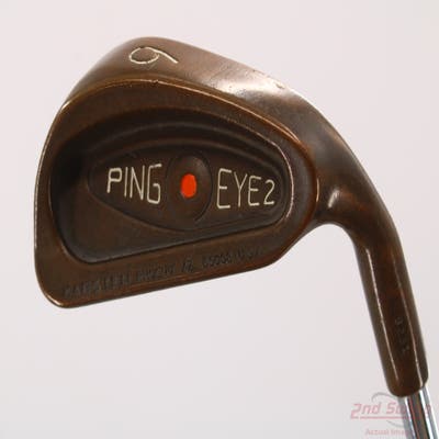 Ping Eye 2 Beryllium Copper Single Iron 6 Iron Ping Microtaper Steel Stiff Right Handed Orange Dot 37.0in