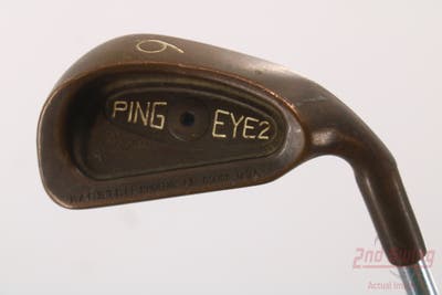 Ping Eye 2 + Beryllium Copper Single Iron 6 Iron Ping Microtaper Steel Stiff Right Handed Black Dot 37.5in
