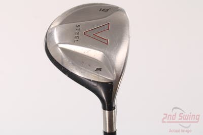 TaylorMade V Steel Fairway Wood 5 Wood 5W 18° Accra AXIV Series XT 60 Graphite Regular Right Handed 42.5in