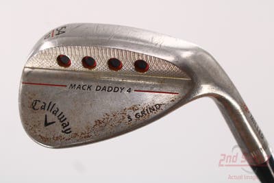 Callaway Mack Daddy 4 Raw Wedge Sand SW 54° 10 Deg Bounce Dynamic Gold Tour Issue S400 Steel Stiff Right Handed 35.0in