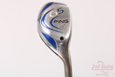 Ping G5 Hybrid 4 Hybrid 22° Grafalloy ProLaunch Blue HY Graphite Stiff Right Handed Red dot 39.5in