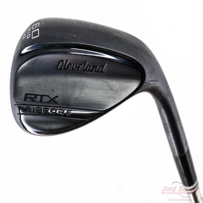 Cleveland RTX ZipCore Black Satin Wedge Lob LW 60° 10 Deg Bounce Mid Dynamic Gold Spinner TI Steel Wedge Flex Right Handed 35.25in