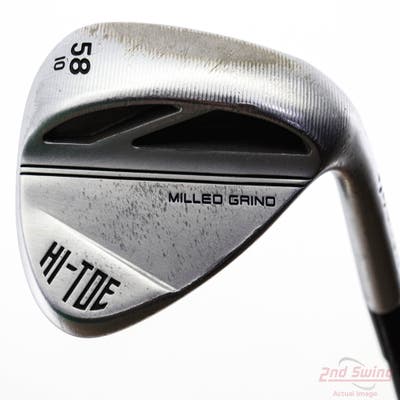 TaylorMade Milled Grind HI-TOE 3 Chrome Wedge Lob LW 58° 10 Deg Bounce Mitsubishi MMT 105 Graphite Tour X-Stiff Right Handed 35.25in