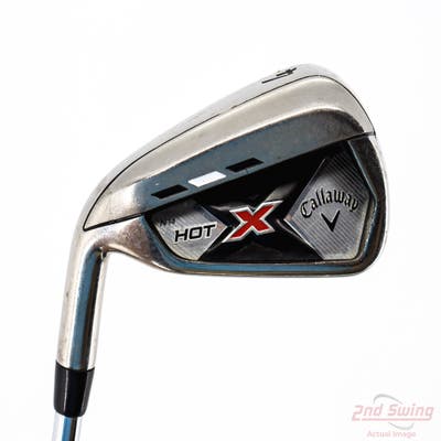 Callaway 2013 X Hot Single Iron 4 Iron Callaway Stock Steel Steel Uniflex Left Handed 39.25in