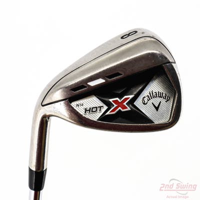 Callaway X Hot N14 Single Iron 8 Iron Callaway Stock Steel Steel Uniflex Left Handed 36.25in