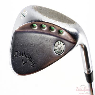 Callaway PM Grind 19 Chrome Wedge Sand SW 56° 14 Deg Bounce PM Grind FST KBS Hi-Rev 2.0 115 Steel Wedge Flex Right Handed 35.0in