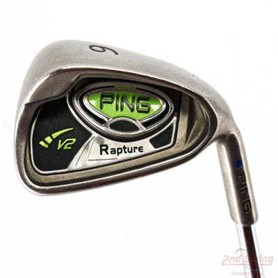 Ping Rapture V2 Single Iron 6 Iron Ping AWT Steel Regular Right Handed Blue Dot 37.5in