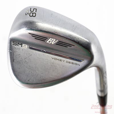 Titleist Vokey SM9 Tour Chrome Wedge Lob LW 58° 10 Deg Bounce S Grind Nippon NS Pro Modus 3 Tour 105 Steel Stiff Right Handed 35.25in
