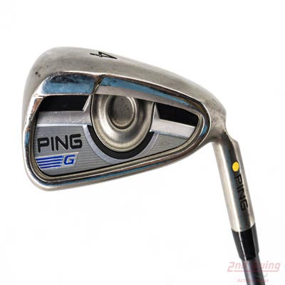 Ping 2016 G Single Iron 4 Iron Ping CFS Graphite Graphite Regular Right Handed Yellow Dot 38.75in