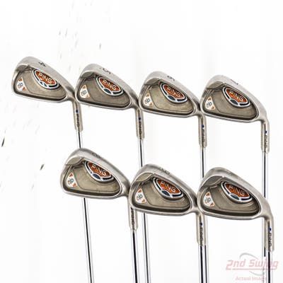 Ping G10 Iron Set 4-PW Stock Steel Shaft Steel Stiff Right Handed Blue Dot STD