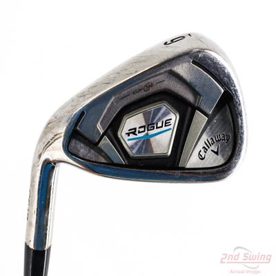 Callaway Rogue Single Iron 6 Iron FST KBS Tour 90 Steel Stiff Left Handed 37.75in