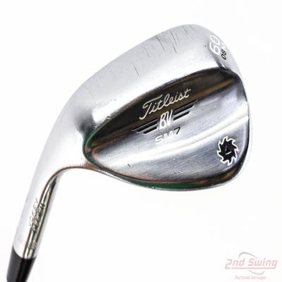 Titleist Vokey SM7 Tour Chrome Wedge Lob LW 60° 8 Deg Bounce M Grind Nippon NS Pro Modus 3 Tour 125 Steel Stiff Left Handed 35.75in