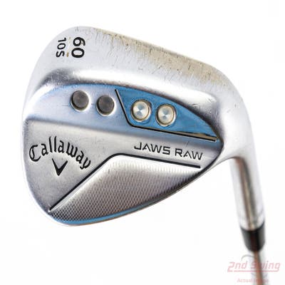 Callaway Jaws Raw Chrome Wedge Lob LW 60° 10 Deg Bounce S Grind Dynamic Gold Spinner TI Steel Wedge Flex Right Handed 35.0in