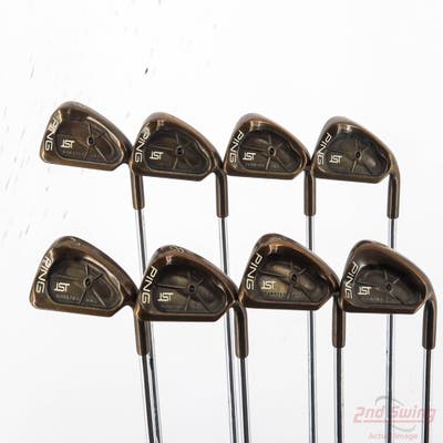 Ping ISI Beryllium Copper Iron Set 3-PW Ping Z-Z65 Steel Stiff Right Handed Black Dot +1/2"